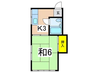 三橋荘【2階】の間取り