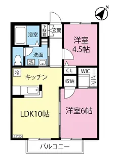 ミルフィーユ日吉【2階】の間取り