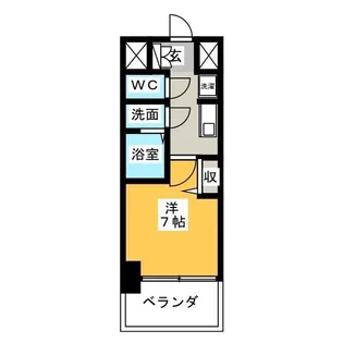 エステムコート名古屋グロース【2階】の間取り