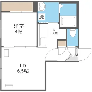 Lichtrare平岸【4階】の間取り