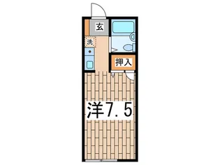 ジーワンハイツ【1階】の間取り