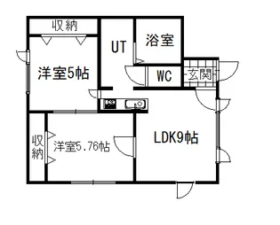 ビラ住の江【2階】の間取り