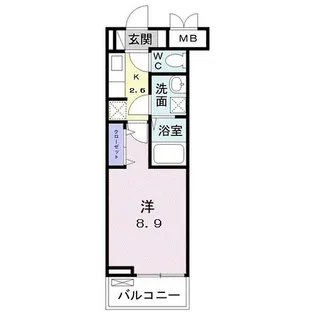 ランドウェル【3階】の間取り