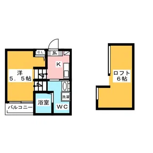 オークヴィラ日比野【2階】の間取り