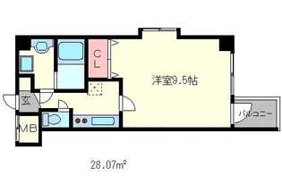 リエゾン四条【4階】の間取り