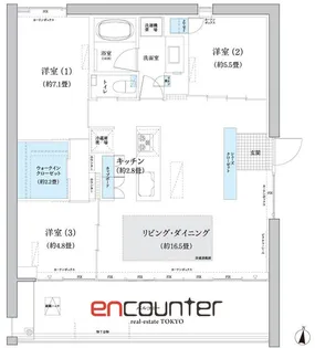 ガーデニエール砧 WEST【8階】の間取り