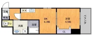 リベルテかじや町【4階】の間取り