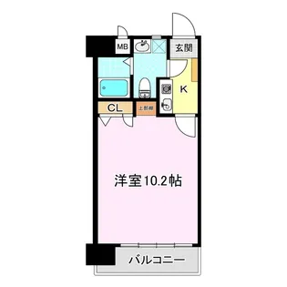 ヴィラ虎丸【6階】の間取り