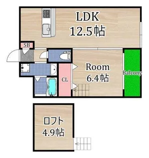 LunaCourt【2階】の間取り