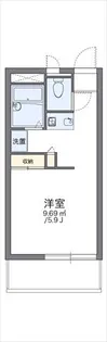 レオパレスドミール【1階】の間取り