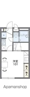 レオパレス英俊E【2階】の間取り