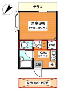 カーサデルソル【1階】の間取り