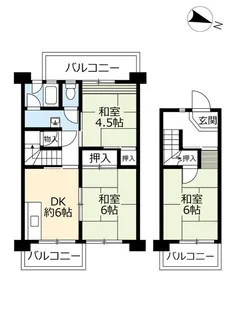 UR保見【6階】の間取り