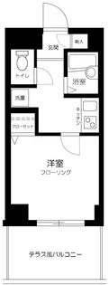 パークウェル下北沢【1階】の間取り