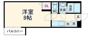 フラッティ西本願寺【3階】の間取り