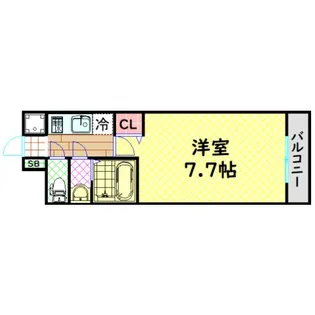 ラピーヌ南堀江レジデンス【4階】の間取り