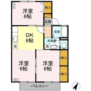 グレイスシャルム【1階】の間取り