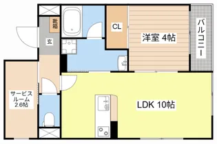 ステラート近江【2階】の間取り