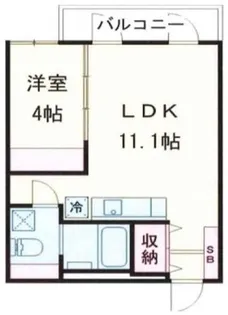 クリフビレッジE棟【2階】の間取り