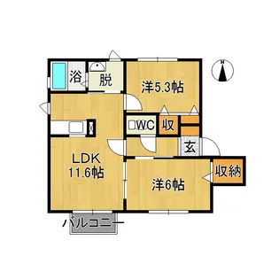 パストラル早稲田【2階】の間取り