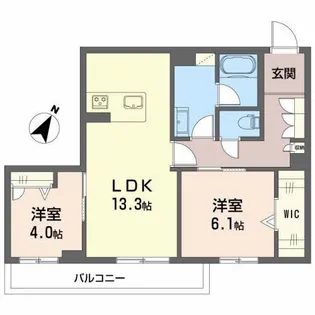 BEREO OIWA【2階】の間取り
