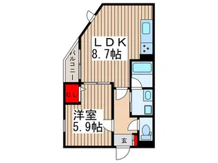 Ciel【3階】の間取り