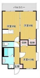 ルミナス恒久南【4階】の間取り