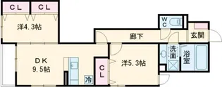 ハウス オブ グレイス【3階】の間取り