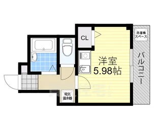 フレア新大阪【4階】の間取り