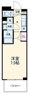 ガーラ・リバースクエア横濱南【10階】の間取り