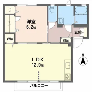 メゾン ドゥ ジュワ・エスト【2階】の間取り