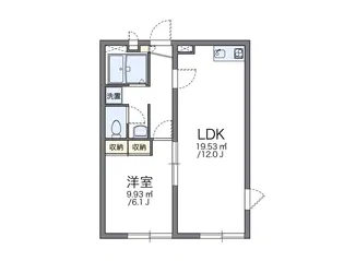 レオパレス一番【1階】の間取り