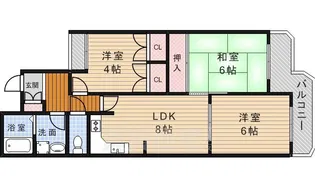 ベル石橋【3階】の間取り