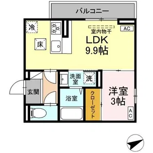 FOREST COURT【1階】の間取り