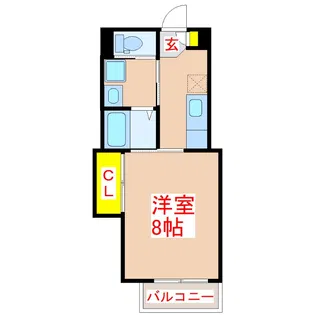 ラピス下荒田【5階】の間取り