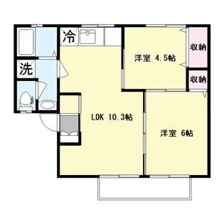 ドリームハイム【1階】の間取り