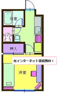 ヒルトンA 208号室【2階】の間取り
