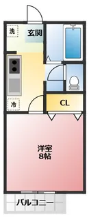 フラワーハイツIII【1階】の間取り