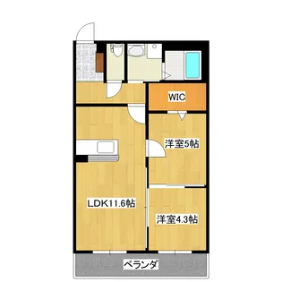 ウェストウッドヒルズ下沢【2階】の間取り