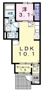 フェールブリエ【1階】の間取り