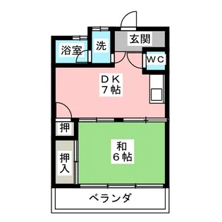 シャトル西野【2階】の間取り