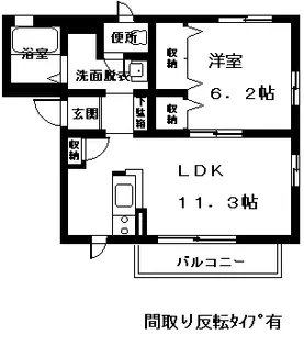 シャーメゾンクルー【1階】の間取り