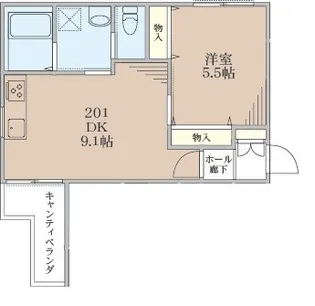 Maison SAKURA【2階】の間取り