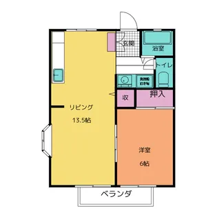 クイーンシャトウA棟B棟【1階】の間取り