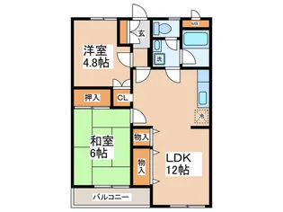 ニュ-ライフ学園【2階】の間取り