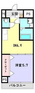 リデアル顕徳【4階】の間取り