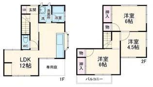 静岡県静岡市清水区八木間町【一戸建】の間取り