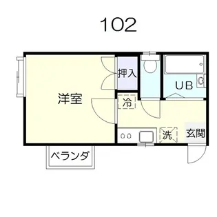 ネオパレス山王A棟【1階】の間取り