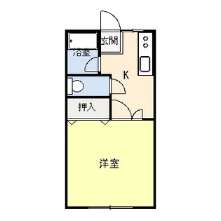 カナディアンパレス【1階】の間取り