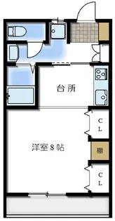 プランドール桜花【2階】の間取り